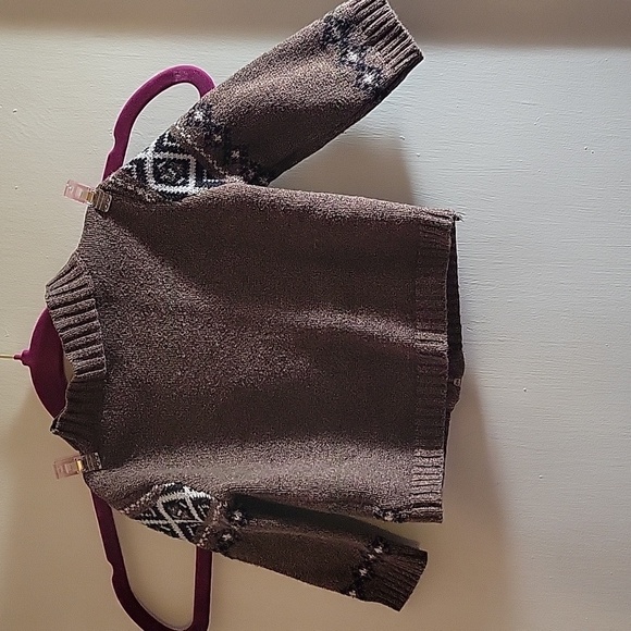 Boys Carter's Zip-Up Sweater, Size 9 Months - Picture 3 of 9